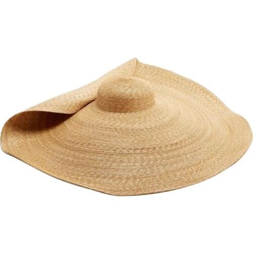 Caps Woman Collapsible Outdoor Travel Beach Oversized Sun Protection Hat Straw Cap