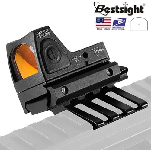 Mini RMR Red Dot Sight Scope Collimator Reflex Sight Scope Fit 20mm Weaver Rail For Airsoft Hunting Holographic Sight