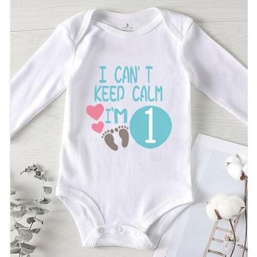 Jumpsuits for Babies Baby Boy Clothing Newborn Girl Outfit I Can't Keep Calm Letter Toddler Rompers Baby Clothes Girls