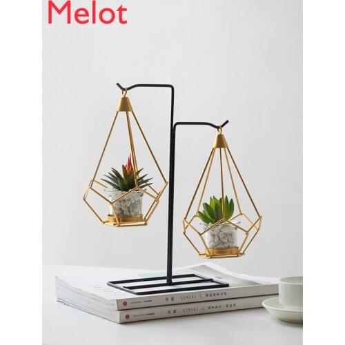 Creative Living Room Wine Cabinet Decoration Home Ornament Indoor Room Decorative Ornaments Ornament Wrought Iron Candlestick