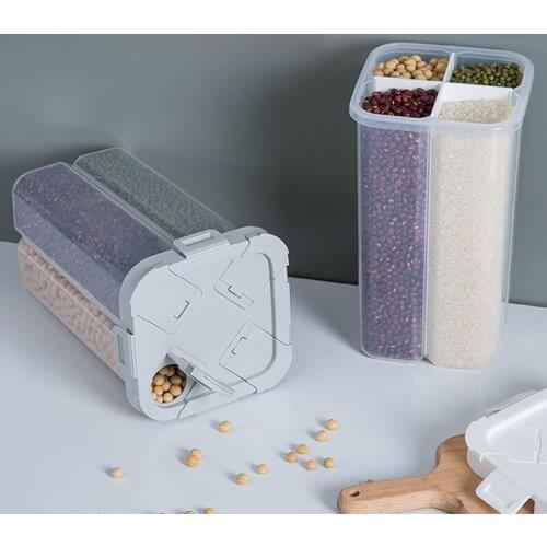 Kitchen Storage Tank Coarse Grain Storage Tank Household Food Sealed Can Transparent Dry Fruit Snack Storage Box