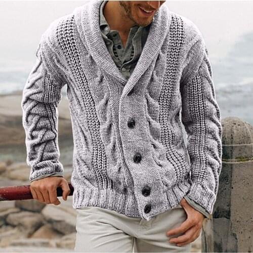 Fashion Brand Sweater Man Cardigan Thick Slim Fit Jumpers Knitwear High Quality Autumn Korean Style Casual Mens Clothes