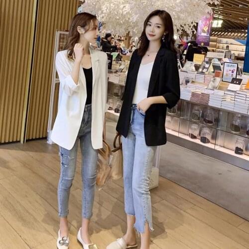 M-2XL Fashion New Women Chiffon Small Suit Office Ladies Short Jacket Loose Casual Suit Spring Autumn Top Coat Clothing Gift