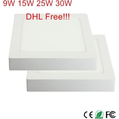 Low price!!!LED Ceiling Light Surface Mounted LED Down Light LED Panel Ceiling Lighting Lamp 9W 15W 25W AC85-265V Free shipping