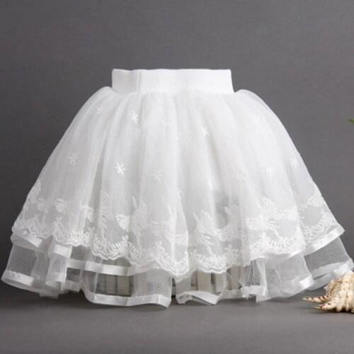 2021 Ins New Fashion Skirts 2-10 Years Girls Skirts Lace Skirts Lace And Mesh Skirts