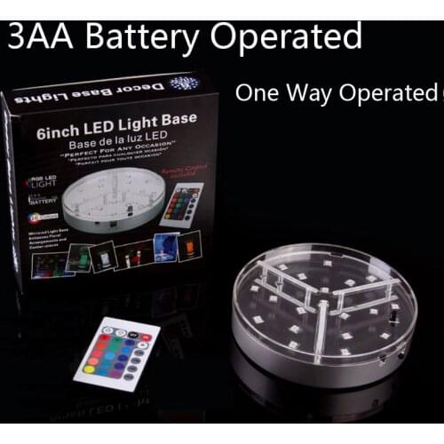 New Arrival 24units /lot 6inch LED vase light base wedding centerpieces for christmas party decoration drop shipping