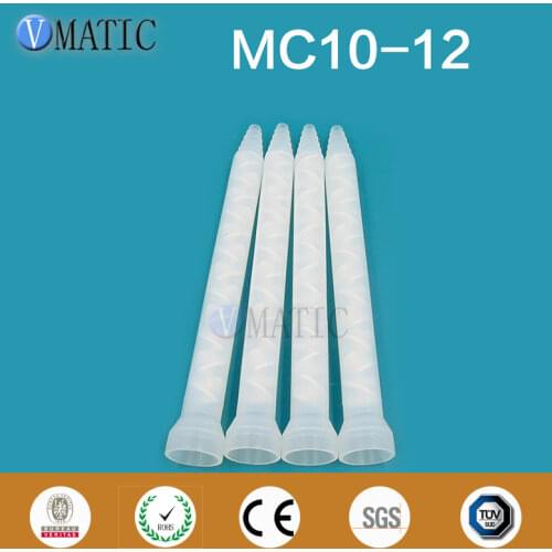 Free Shipping Resin Static Mixer MC10-12 Mixing Nozzles For Duo Pack Epoxies (White Core)