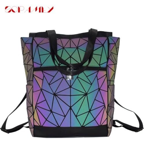Luminous Men Laptop Backpack Casual Large Capacity Women School Backpacks Shoulder Bags For Teenage Girl Holographic mochila
