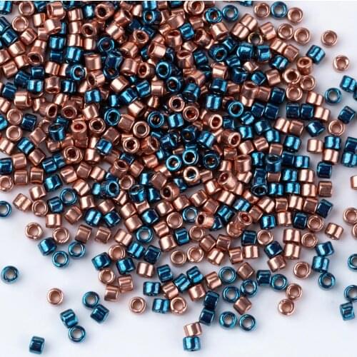 Taidian Multicolor Metallic Perles Miyuki Delica Beads For Native Art 3grams/lot about 600 pieces