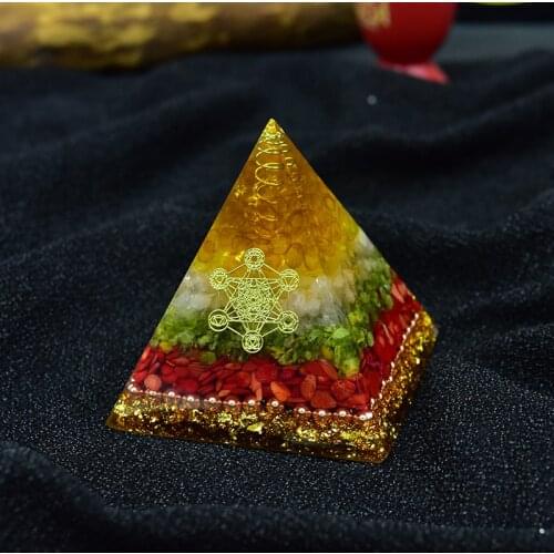 Orgonite Energy Pyramid Decoration Orgone Accumulator Stone That Changes The Magnetic Field Of Life Reiki Healing Resin Jewelry