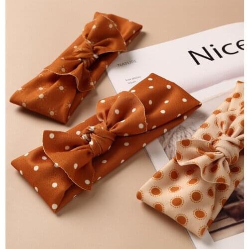 17PCS Vintage Baby Headband For Girls Hair Bows Head Wrap Printing Kids Autumn Winter Turban Children Party Hairbands Hot Sale