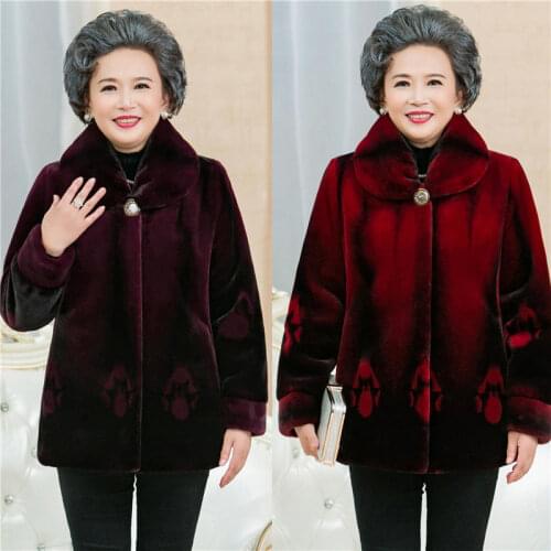 Women Autumn Winter Faux Mink Fur Outwear Female Warm Plush Fur Jackets Ladies Fashion Long Sleeve Lapel Fur Overcoat Z190