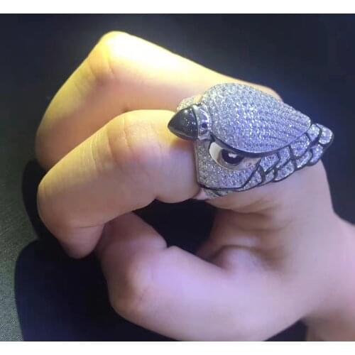 925 sterling silver with cubic zircon eagle ring fine women jewelry free shipping luxury jewelry