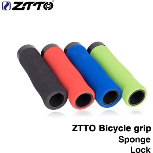 ZTTO 1Pair sponge Durable Shock-Proof Anti-Slip LOCK Grips Ergonomics design for MTB Bike Folding Bicycle BMX with Bar Plug AG28