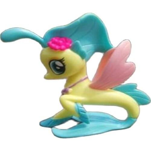 12cm New Pet Cute Unicorn Fish Ponies Horse Wings Pegasus Little Action Figure My Doll Toy Gift