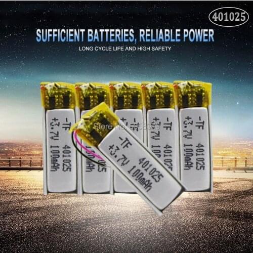 20pcs 3.7V 70mAh 401025 PLIB Polymer Lithium ion / Li-ion Battery for GPS MP3 MP4 MP5 DVD Bluetooth Model Toy Mobile Bluetooth