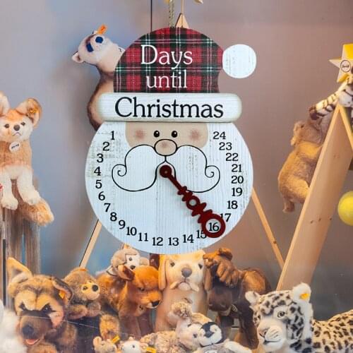 2021 New Wooden Christmas Ornaments New Creative Christmas Countdown Home Decoration Christmas Decorations Hot Sale