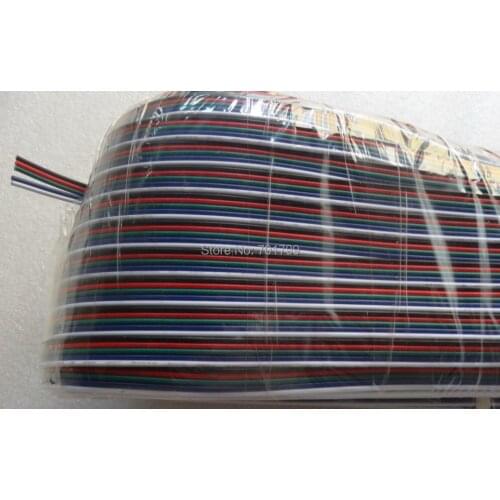 50m/lot 5pin BRGBW 20AWG cable for led pixel module;LED strip.etc