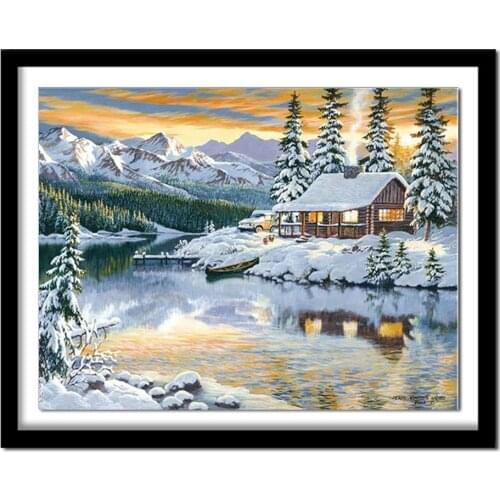 Diamant painting Diamond embroidery winter 5d diy diamond painting full square new arrivals 192DD diamond round