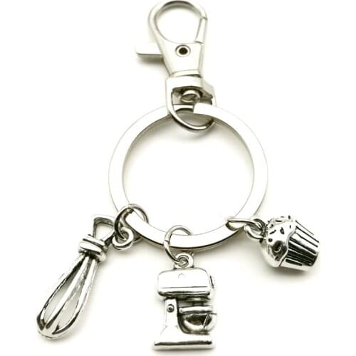 New Do What You Love To Do, Love What You Do Cake Mixer Keychain Baker Charm Keychain Baking Accessories Cake Maker Keychain