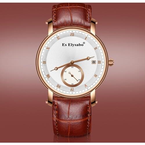 Top Luxury Brand Men Watches Leather Business Sport Waterproof Quartz Watch Male Clock Wristwatches Gift Relogio Masculino