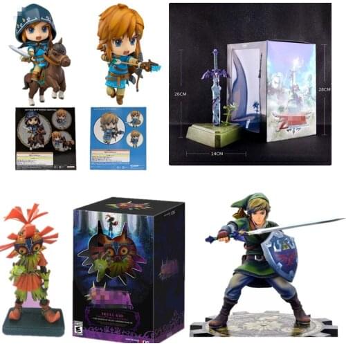 26cm Master Sword Skyward Sword linker Action Figure Breath Of The Wild Figure 733-DX Toys Doll Gift