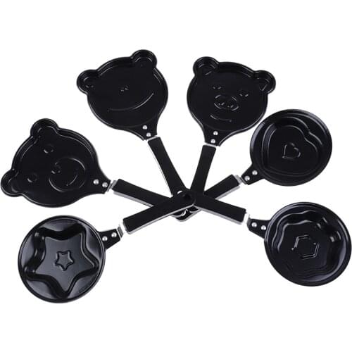 Cute Shaped Egg Mould Pans Nonstick Stainless Mini Breakfast Egg Frying Pans Cooking Tools Steel Kitchen Accessoories