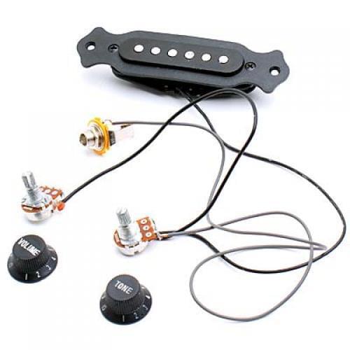 Guitar Copper Coil Noiseless Magnetic Pick up Preamp 20Hz-20KHz DIY Accessory