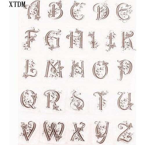 Hot sale letter Transparent Clear Stamps / Silicone Seals Roller Stamp for DIY scrapbooking photo album/Card Making