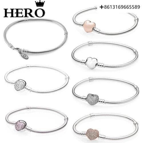 HERO 100% 925 Sterling Silver Original Copy High Quality 1:1 Love Multi-Style Hand Ring -Plated With Logo Free Envelope