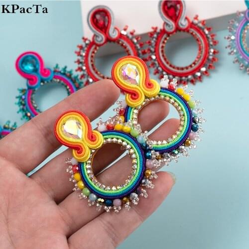 KPacTa Wholesale 2021 Fashion Ladies Earrings The sun shape cutout design Earrings Women Pendant Earrings Party Girls Jewelry