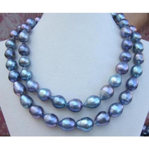 Beautiful south sea baroque 10-12mm pearl necklace 36inch