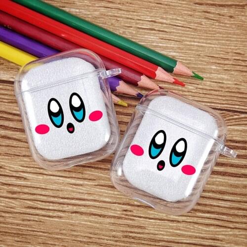 Cute Cartoon Classic Game Kirby Star Allies Plush Earphone Case for Airpods 1 2 Pro Wireless Earphone Cove Soft Winter Case Capa