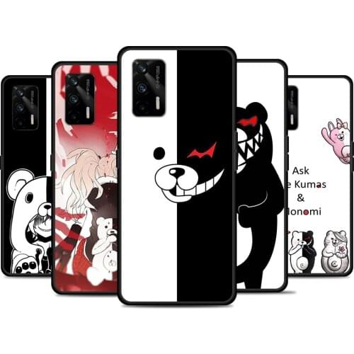 Cute Cartoon Monokumas For Realme 8 GT Neo Flash Edition Explorer Master Q3 Pro Narzo30 C21 C20 C11 C20A C21Y Phone Case