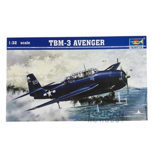 Trumpeter 02234 1/32 Scale Plane US TBM-3 Avenger Bombers Attack Aircraft Model TH05456-SMT2