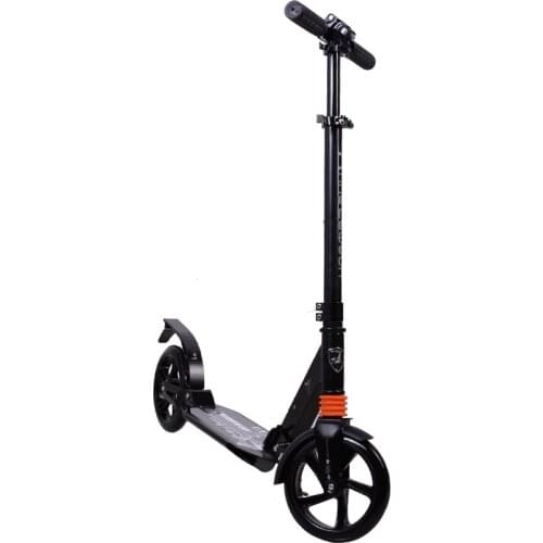 New Adults Urban Fashion Scooter Portable Foldable Aluminum Alloy Adjustable Height Shock Absorption Load-bearing 100KG 2 Color