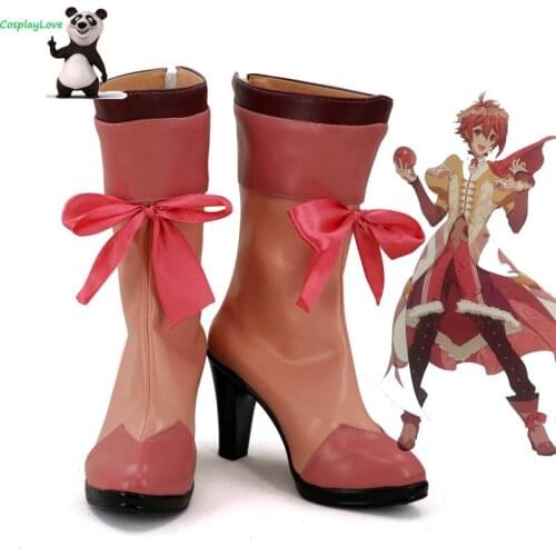 CosplayLove Idolish7 Cosplay Shoes Red NANASE RIKU Cosplay Shoes Boots For Halloween Christmas