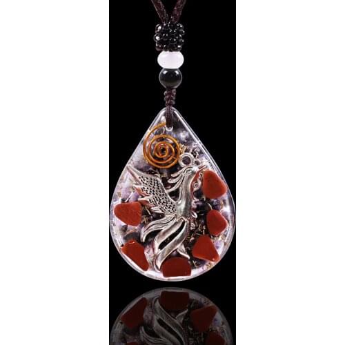 Bird Necklace Healing Pendant Nekclace For Women Men Spiritual Energy Gemstone Necklace Meditation Jewelry