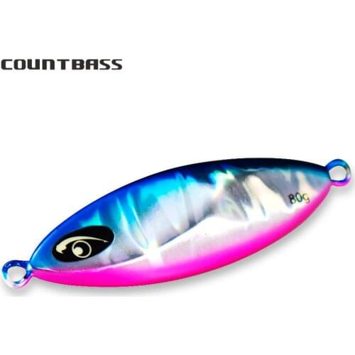 20g 30g 45g 60g Countbass S2 Short Slow Pitch Metal Jigs Fishing Lure with Luminous Eyes Lead Jigging Lures Anglers Chooice