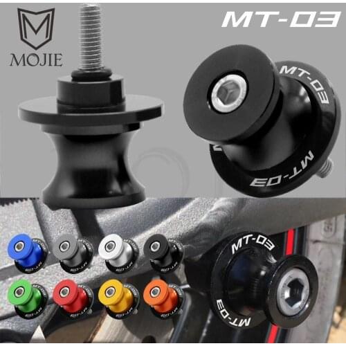 Swingarm Sliders Spools Stand Screws Slider Cover 6mm Motorcycle For Yamaha MT03 MT-03 MT 03 2006-2012 2007 2008 2009 2010 2011