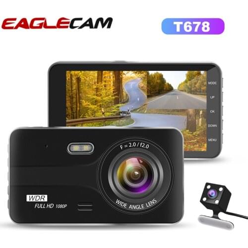 Dash Cam Dual Camera Lens Full HD 1080P Car DVR Vehicle Rearview Camera Night Vision Video Recorder G-sensor Parking Monitor