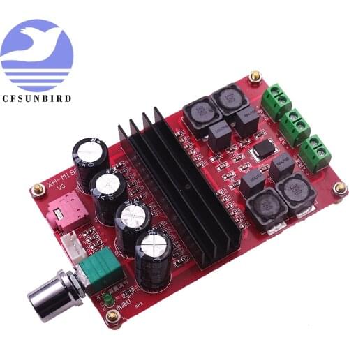 XH-M190 TDA3116D2 High-Power Digital Amplifier Board TPA3116 Dual Track 2 Channel 2x 51K Audio Amplifier Module Parts Component