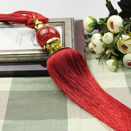 3 pairs Curtain Tieback Tassel Beaded Tie Tieback Curtain Decor Hanging Ball Strap Tassel Home Windows Curtain Tie Backs