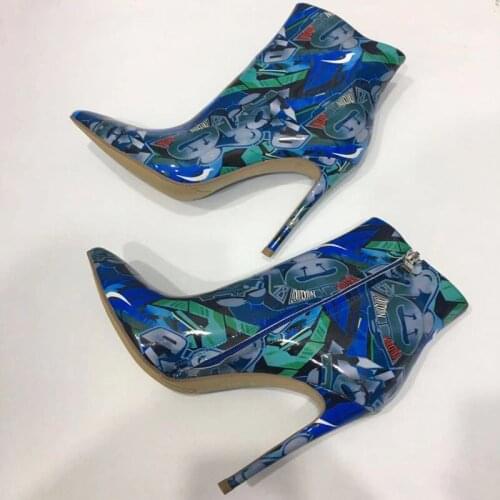 Big Size Bota Feminina High Heels Botas Mujer 2020 Boots Women Leather Shoes Women Autumn Ankle Women Boots Zapatos De Mujer