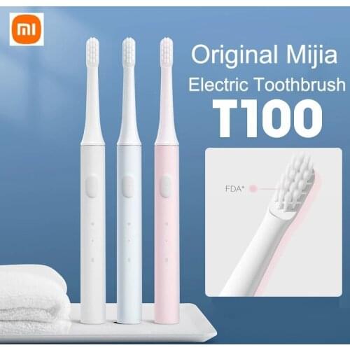 Xiaomi T100 Electric Toothbrush Teeth Brush Heads Mijia T100 Electric Oral Deep Cleaning sonicare Toothbrush Two-speed Cleaning