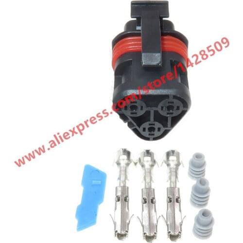 5 Sets 3 Pin Sealed Automotive Connector Electrical Waterproof Wire Plug For Car Truck 18168.000.001 18168 000 001