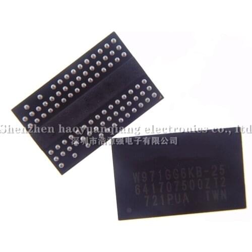 100% W971GG6KB-25 Brand new original FBGA84 1Gbit DDR2 64M*16