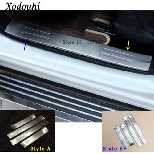 For Mazda CX-5 CX5 2013 2014 2015 2016 Car Styling Stainless Steel Pedal Door Sill Scuff Plate Cover Inner Built Threshold 4pcs