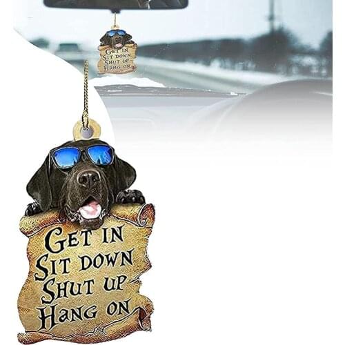 Car Pendant Decoration Dog Car Interior Pendant Double-sided Car Pendant Birthday Gift Holiday Gift