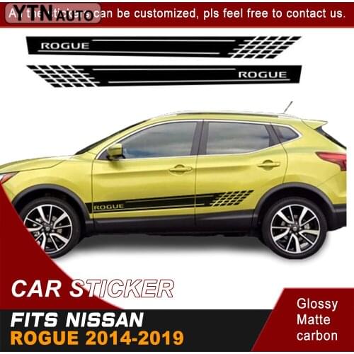 Car Decals For Nissan Rogue 2014-2020 2pcs Car Sticker Cool Decals Stripe Graphic Vinyl Accessories Customs Car Decoration